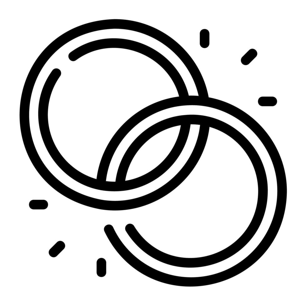 magic ring outline icon vector