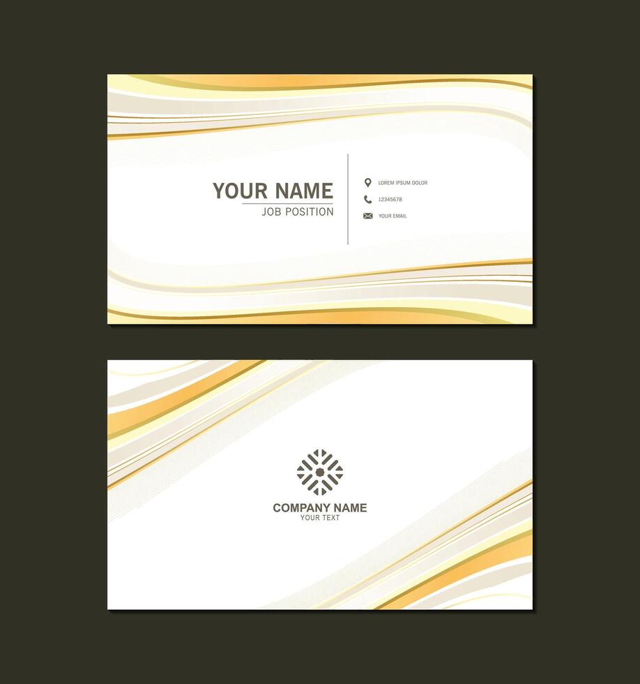luxury abstract business card design vector