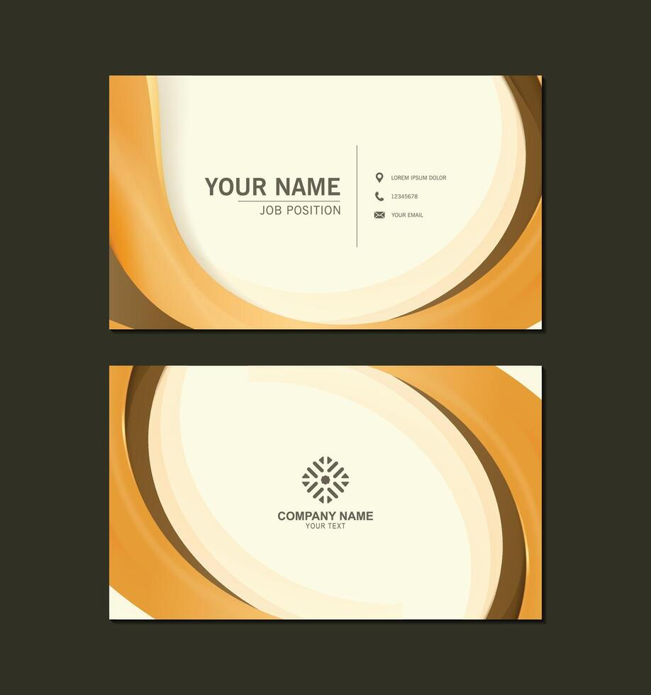 luxury abstract business card design vector
