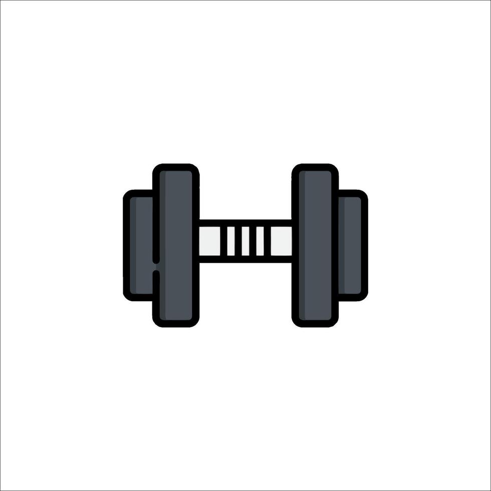Dumbbell icon on white background vector