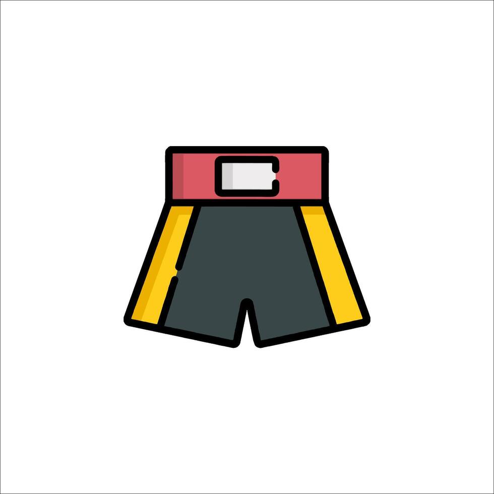 A boxing shorts icon on a white background vector