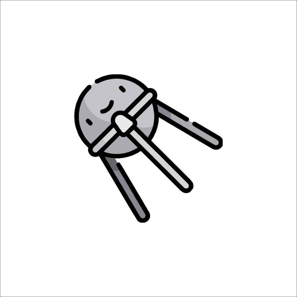 A cartoon character with a fork in its hand vector