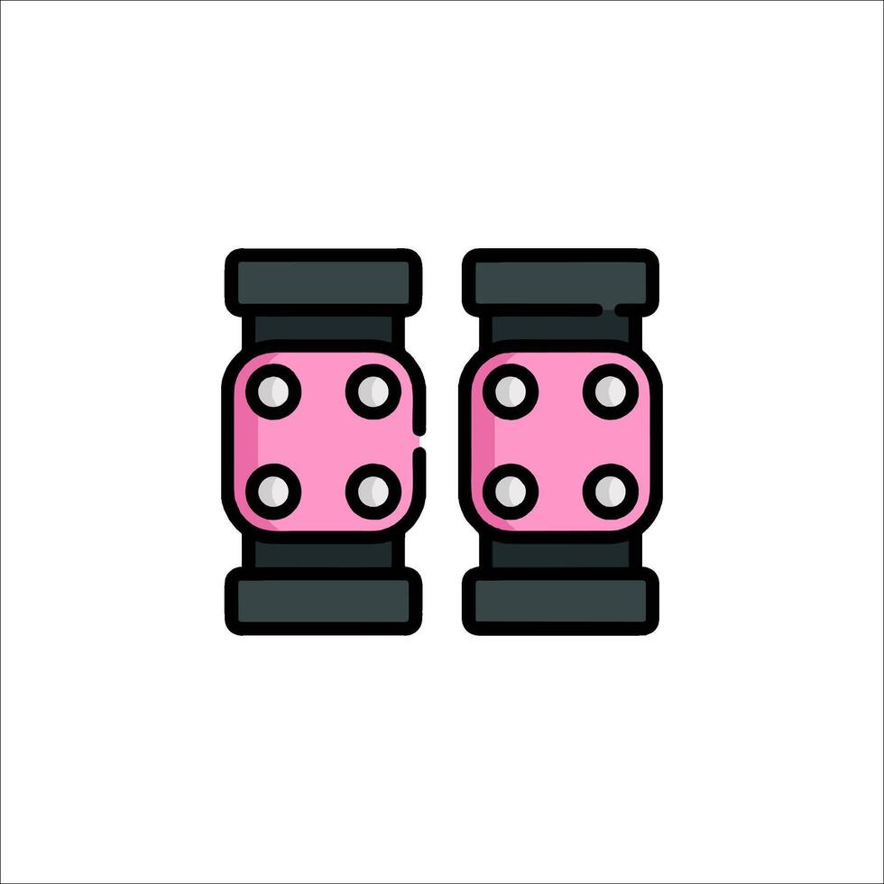 Two pink dice on a white background vector
