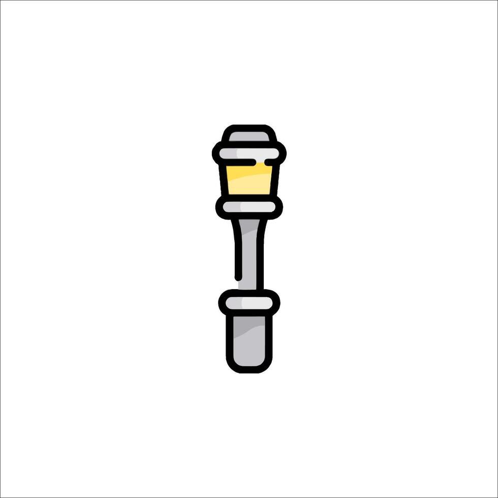 A light bulb icon on a white background vector