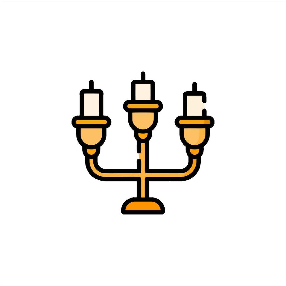 Candle icon illustration vector