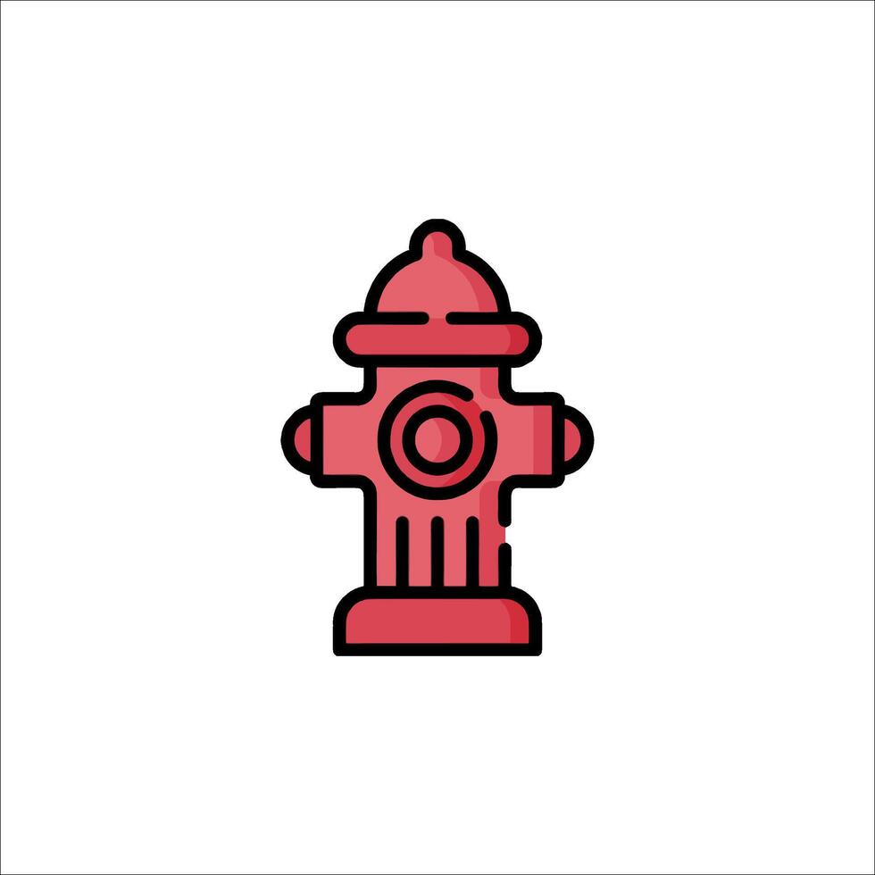 Fire hydrant icon illustration vector