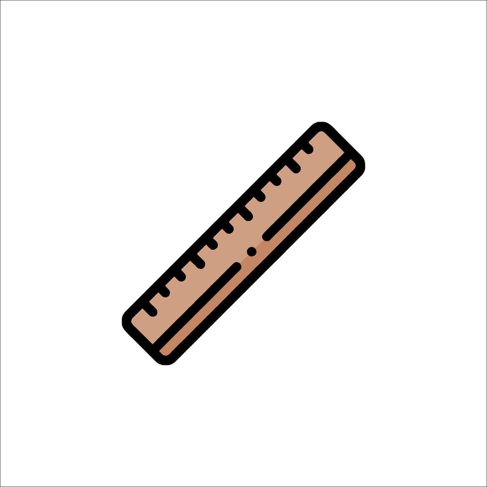 A ruler icon on a white background vector