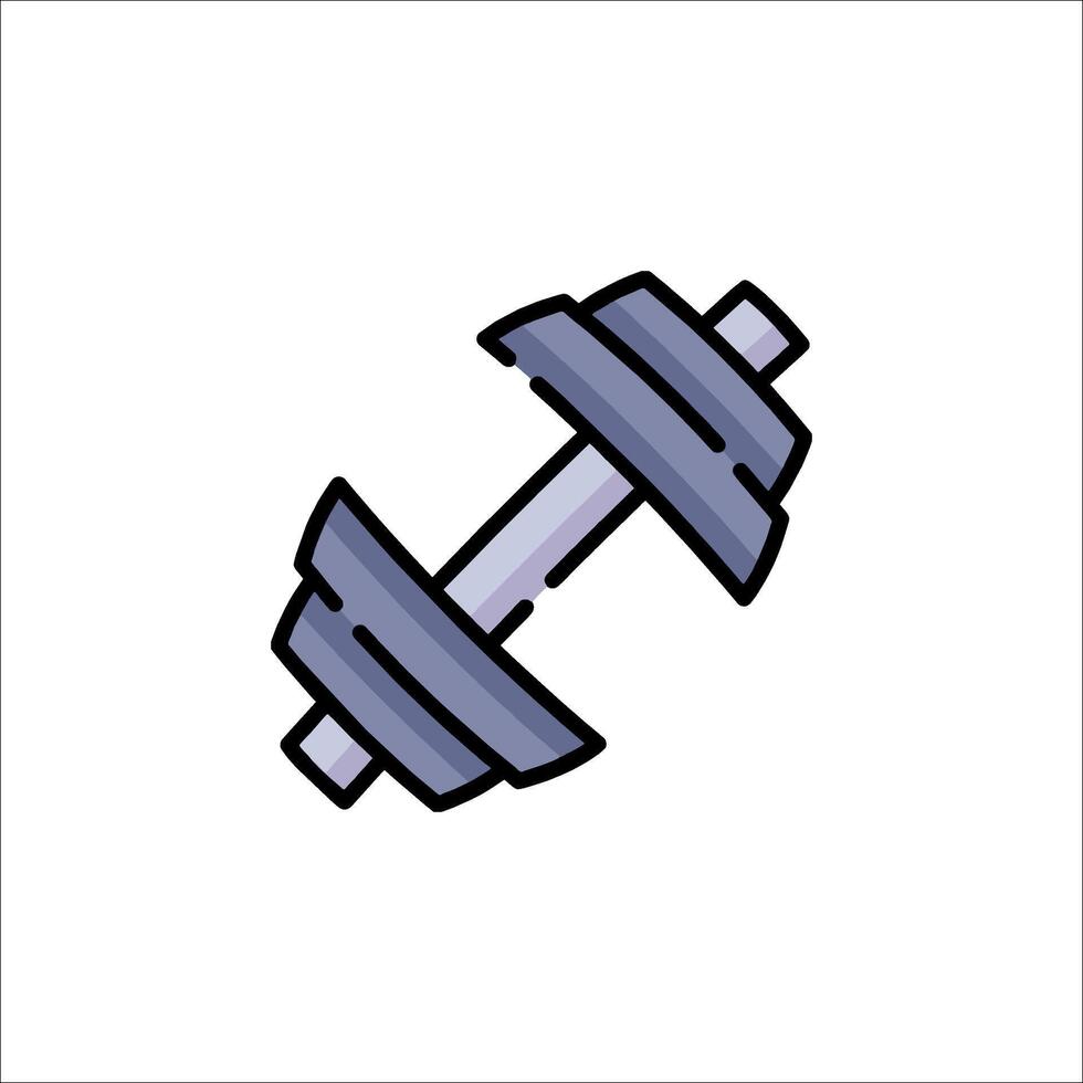 Dumbbell icon on white background vector