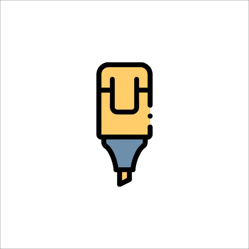 A pen icon on a white background vector