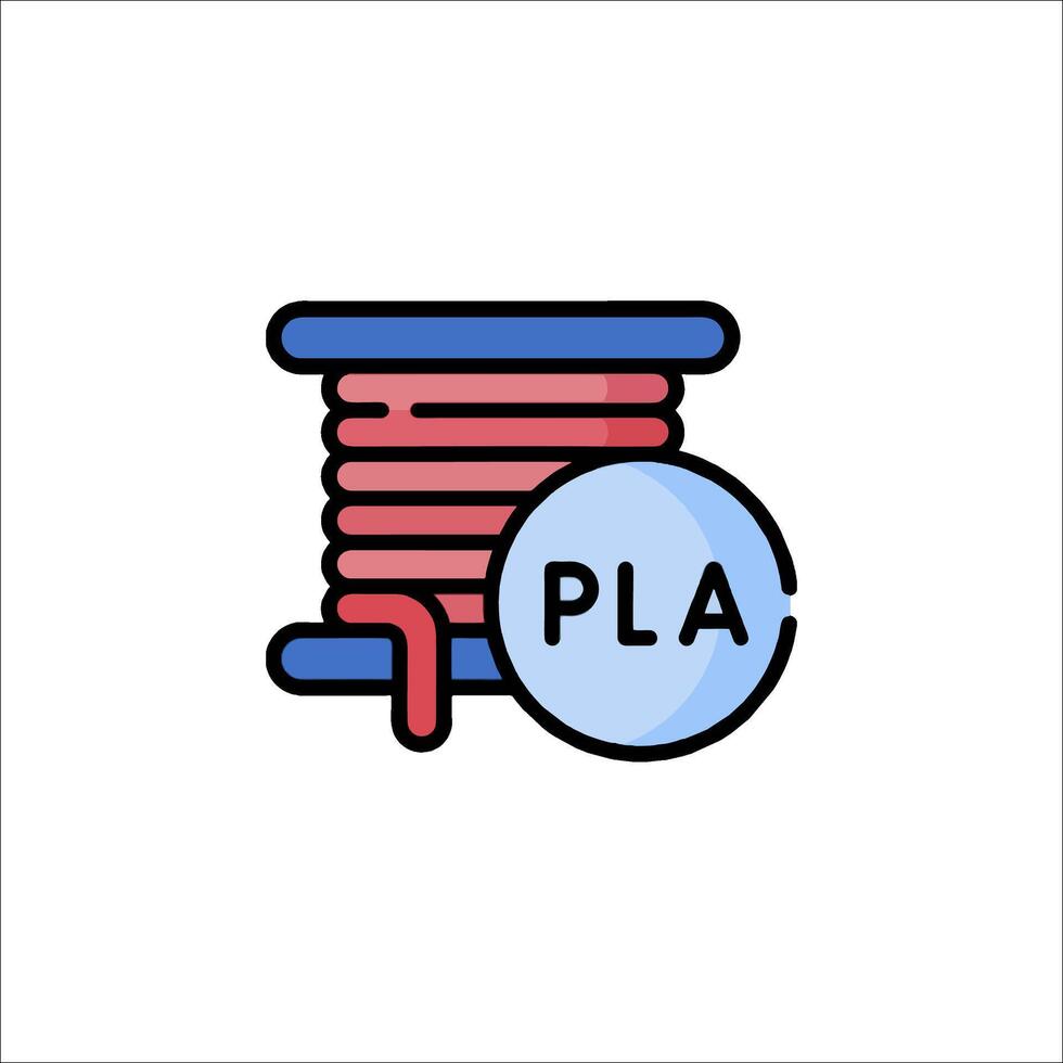 Pla spool icon illustration vector