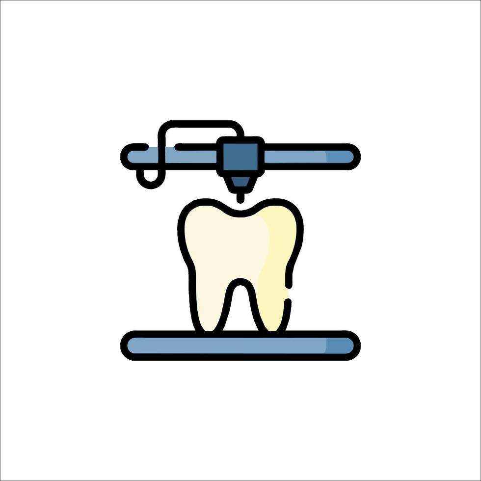 Dental equipment icon, illustration vector