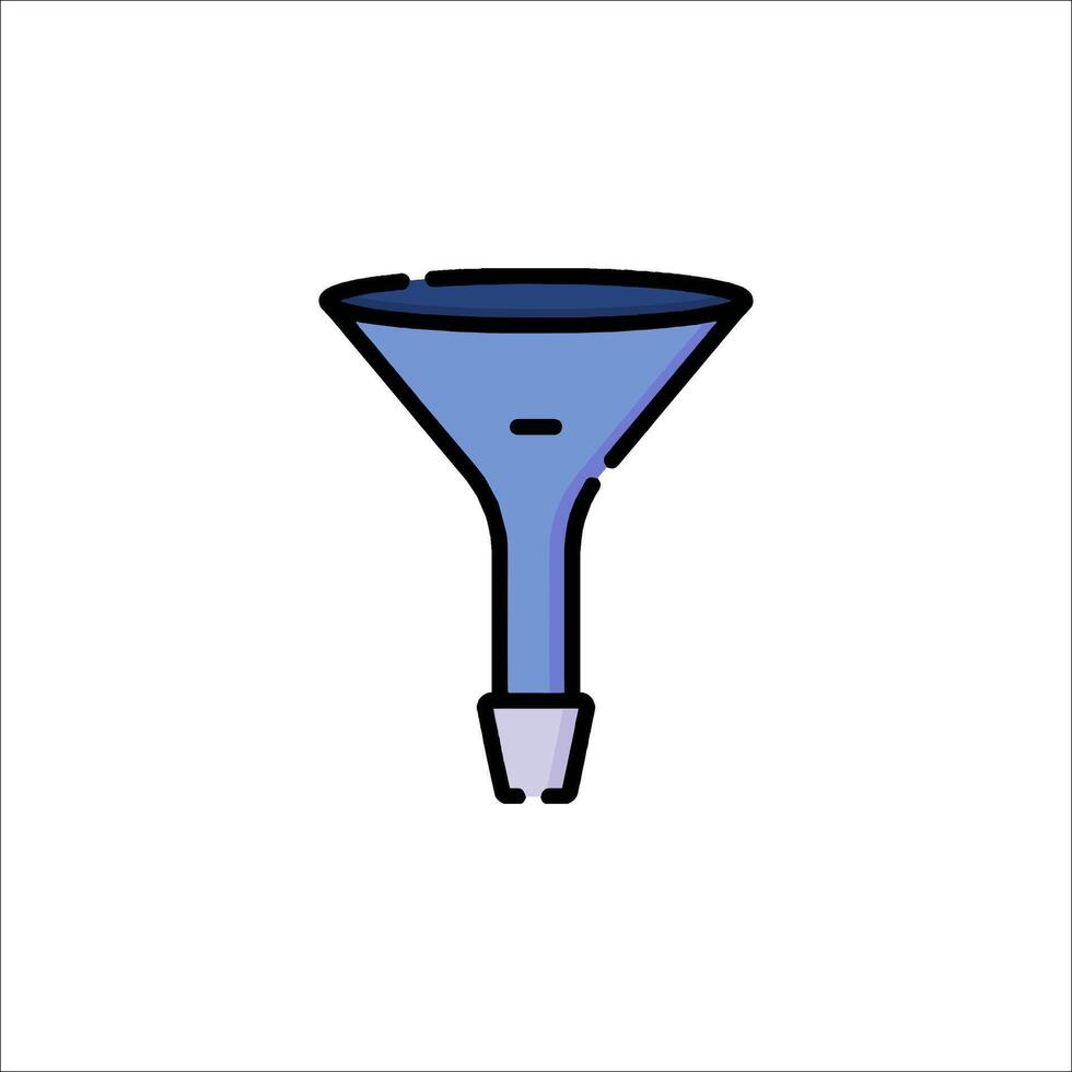 A funnel icon on a white background vector