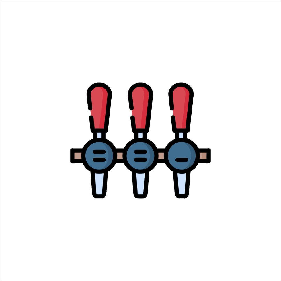 Beer tap icon illustration vector