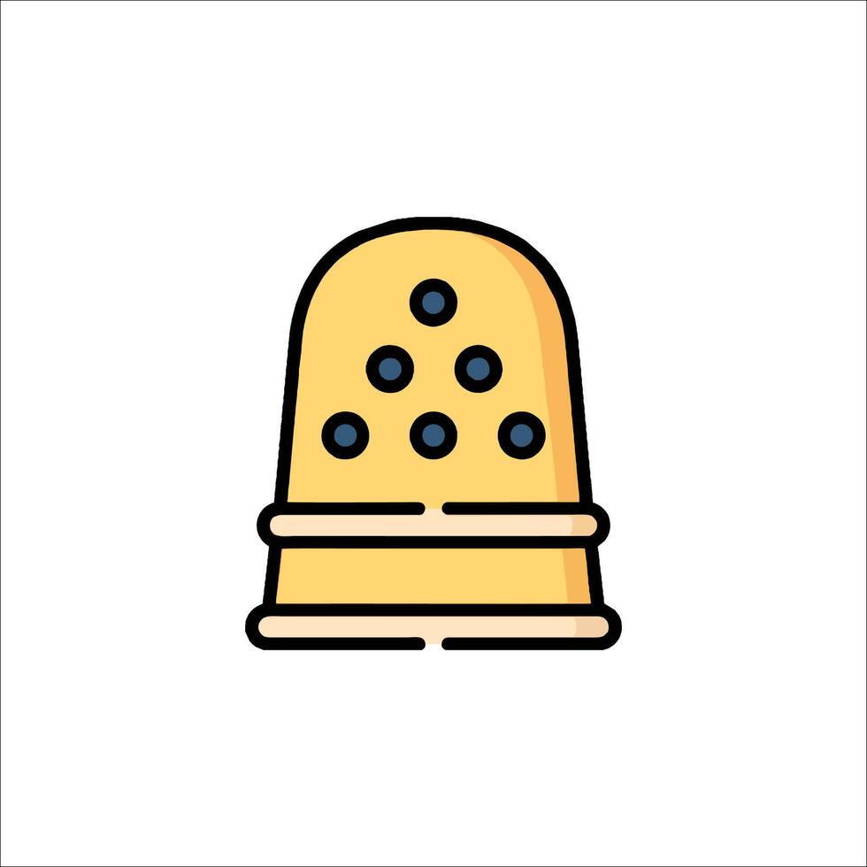 A thimble icon on a white background vector