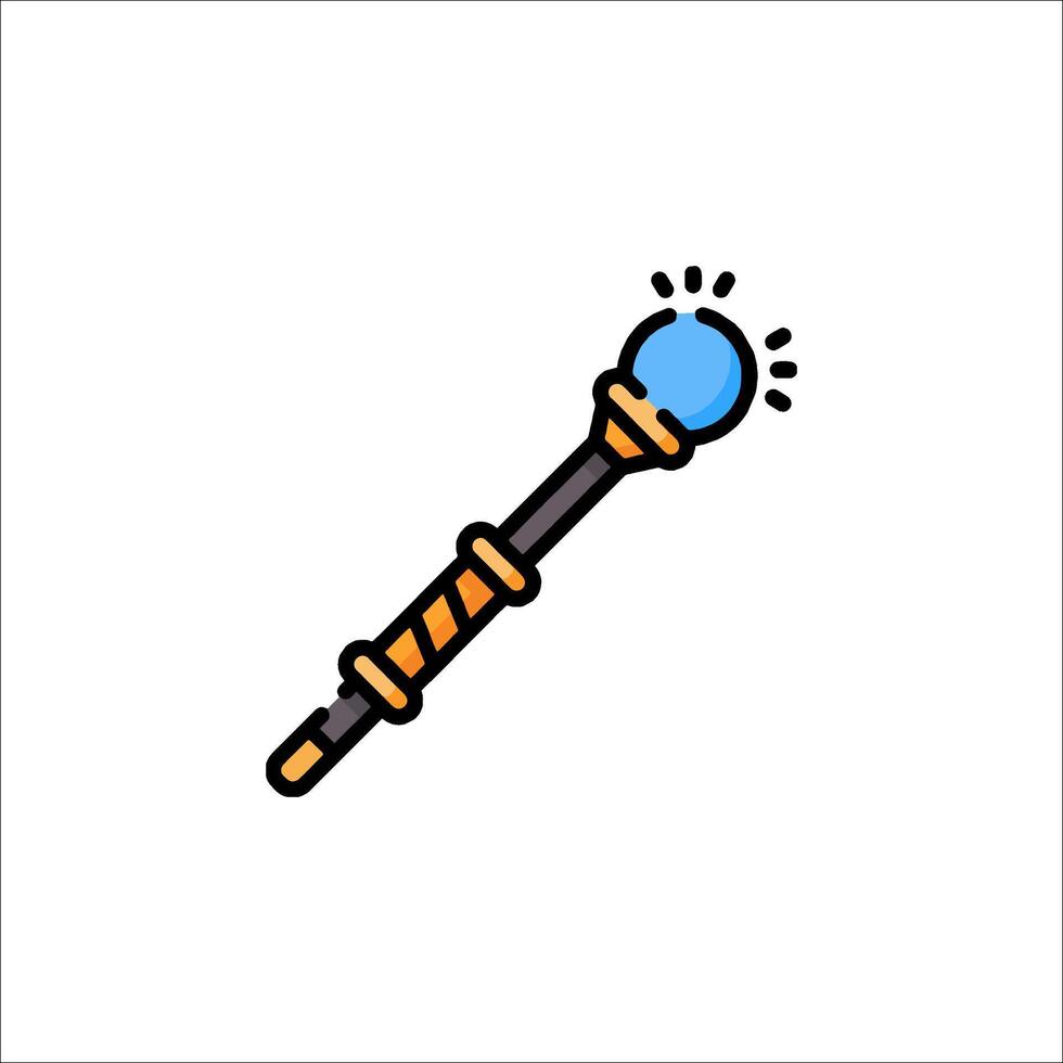 Magic wand icon vector