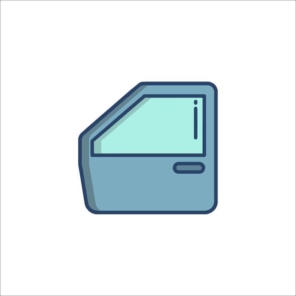 A door icon in a flat style vector