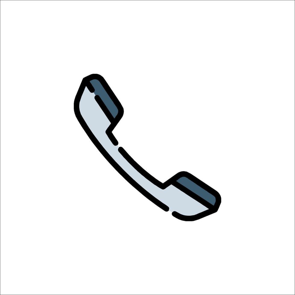 A phone icon on a white background vector