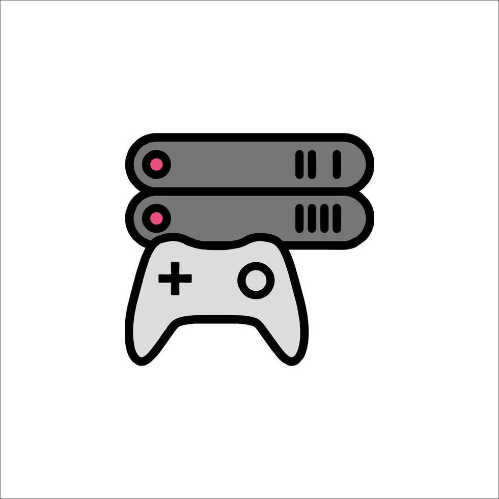 A game controller and two consoles vector