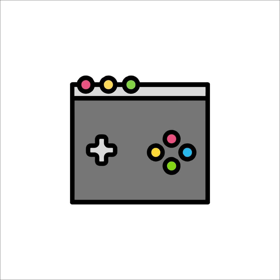 A game controller icon on a white background vector