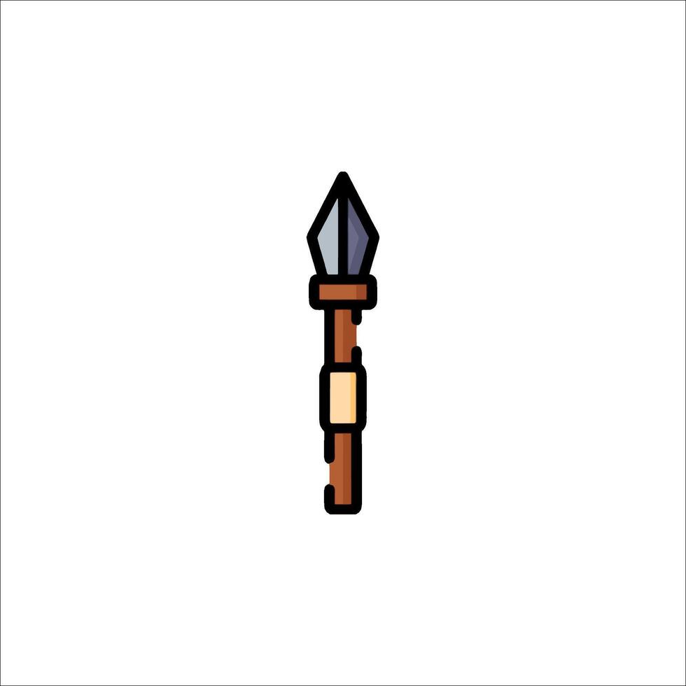 A small icon of a spear on a white background vector