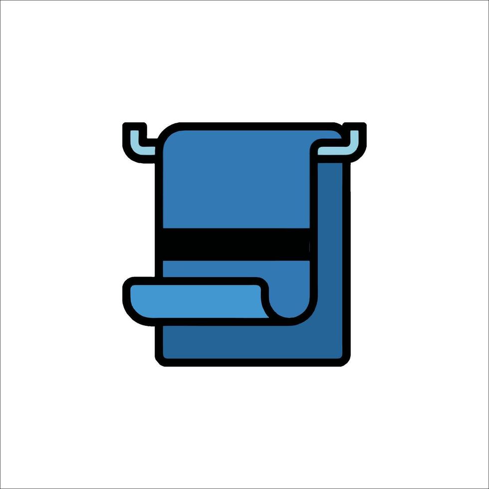 A blue toilet seat icon on a white background vector
