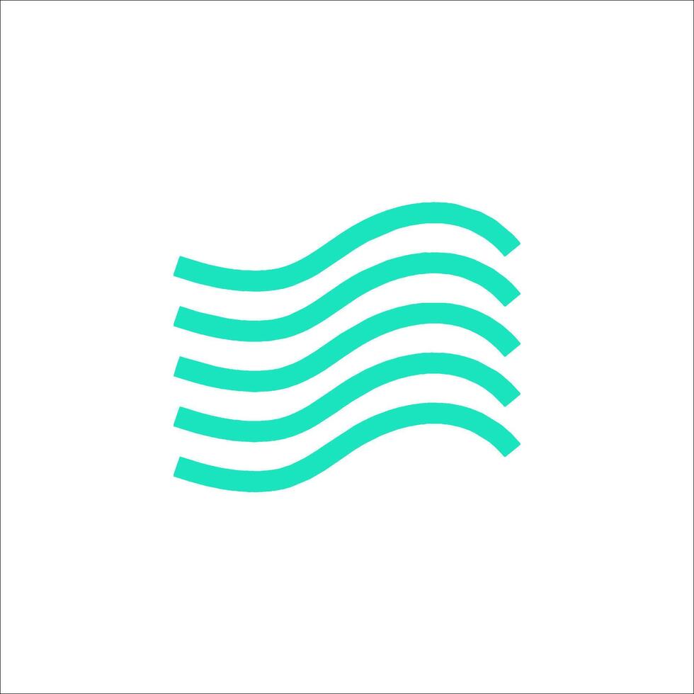 A wave icon on a white background vector