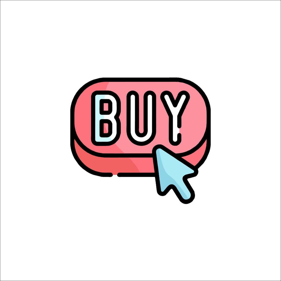 Buy button icon illustration vector