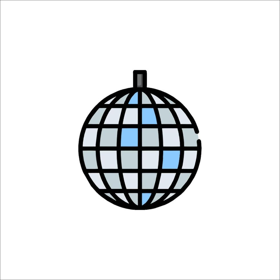 Disco ball icon illustration vector