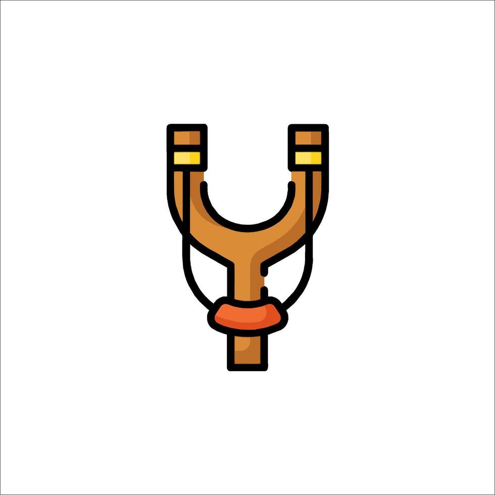 A cartoon horse with a rope tied to it vector