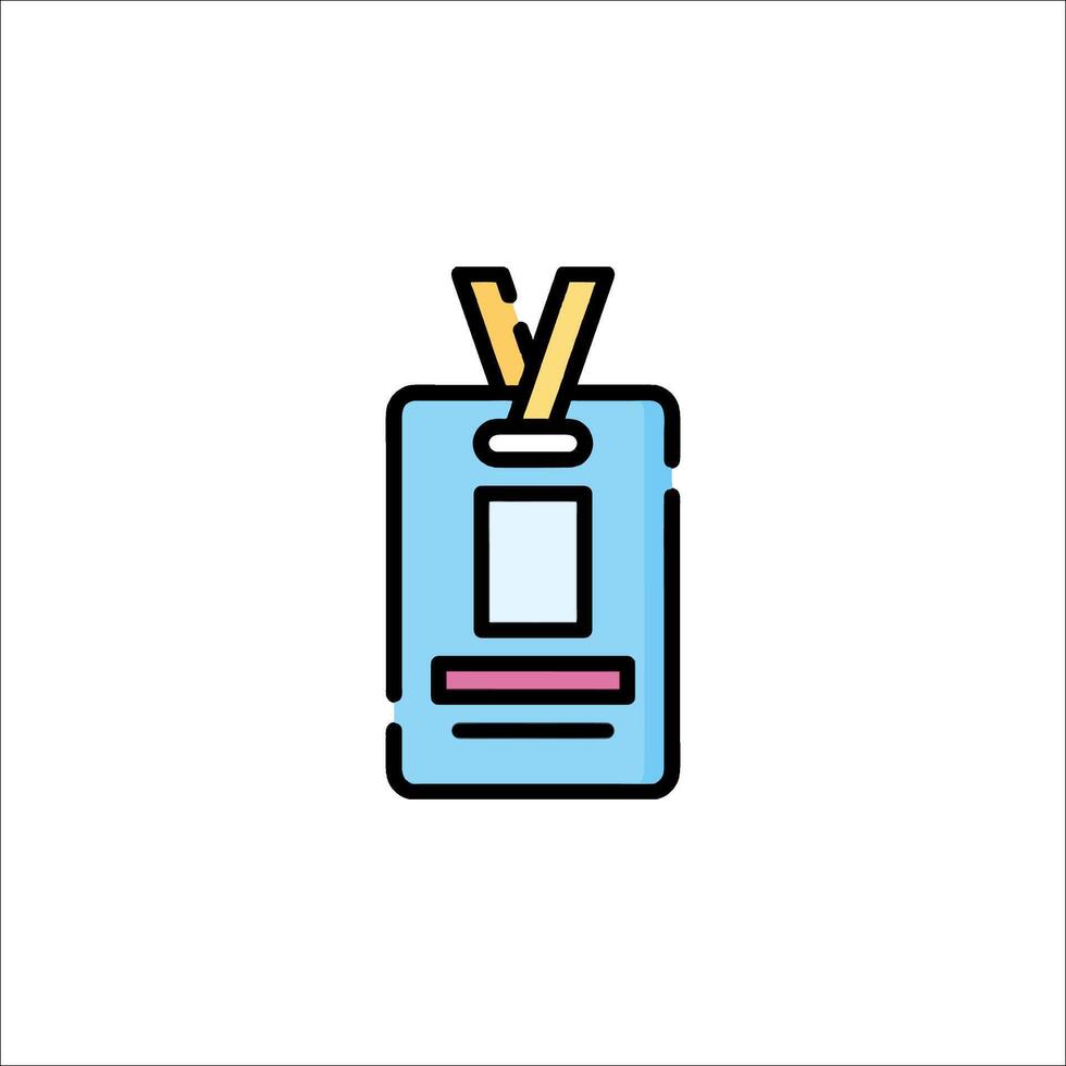 Id card icon illustration vector