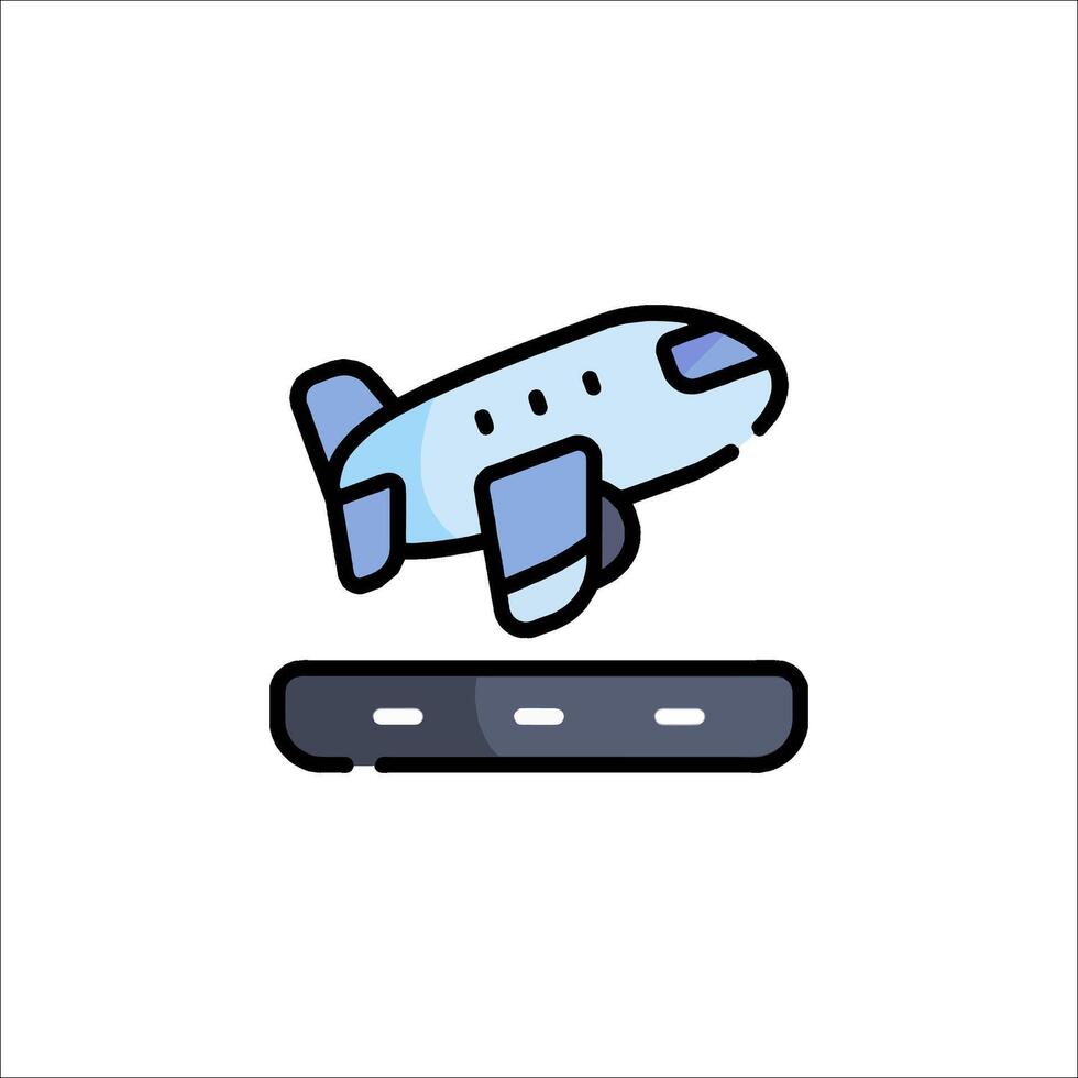 Airplane icon illustration vector