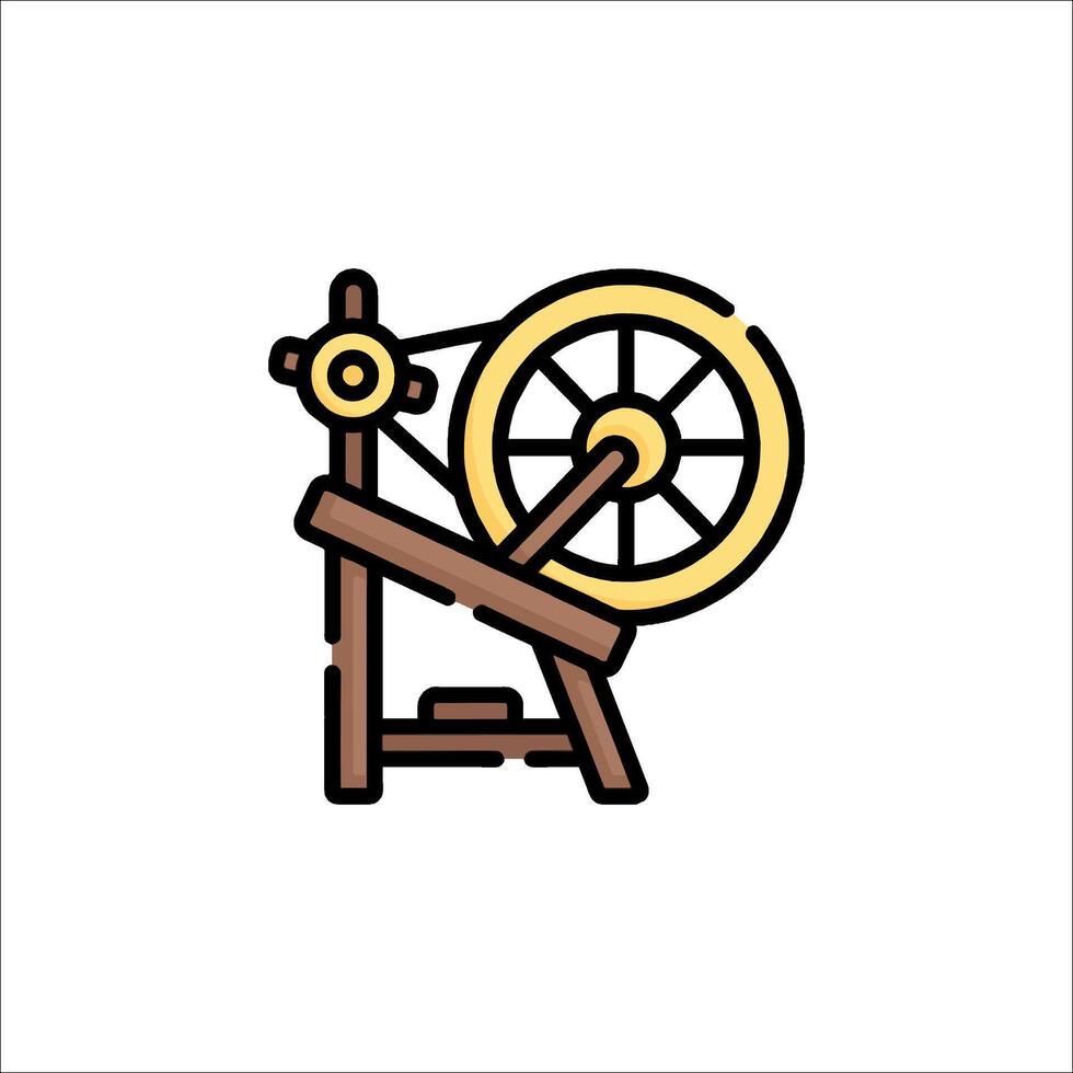 A spinning wheel icon on a white background vector