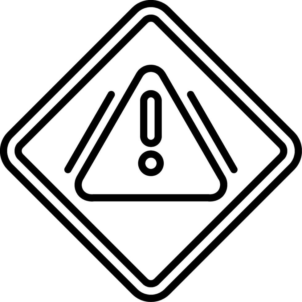 Precaution Line Icon vector
