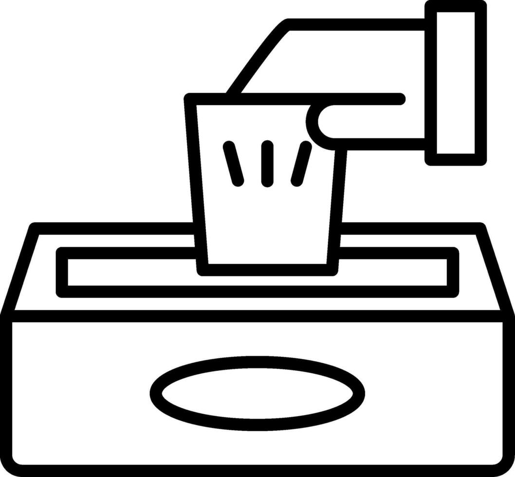 Wipes Line Icon vector