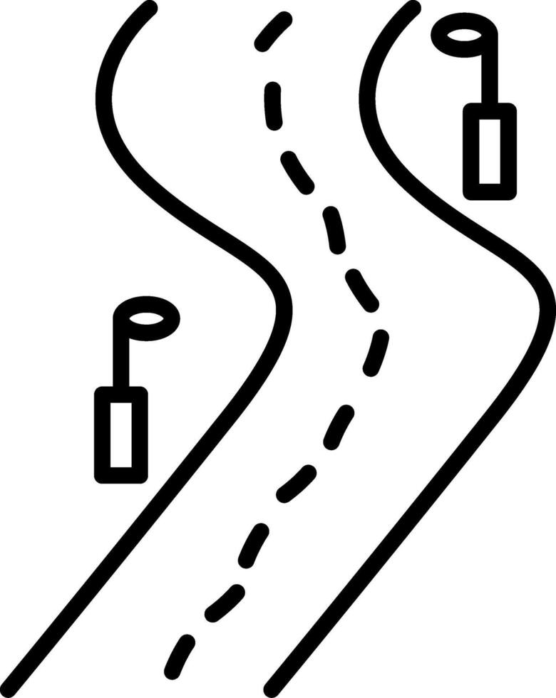 Road Line Icon vector