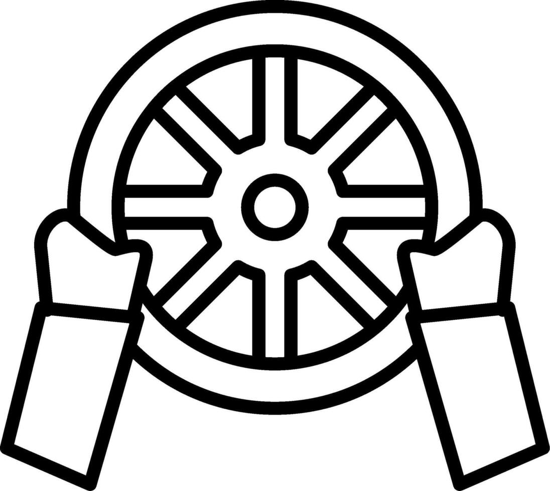 Driving Line Icon vector