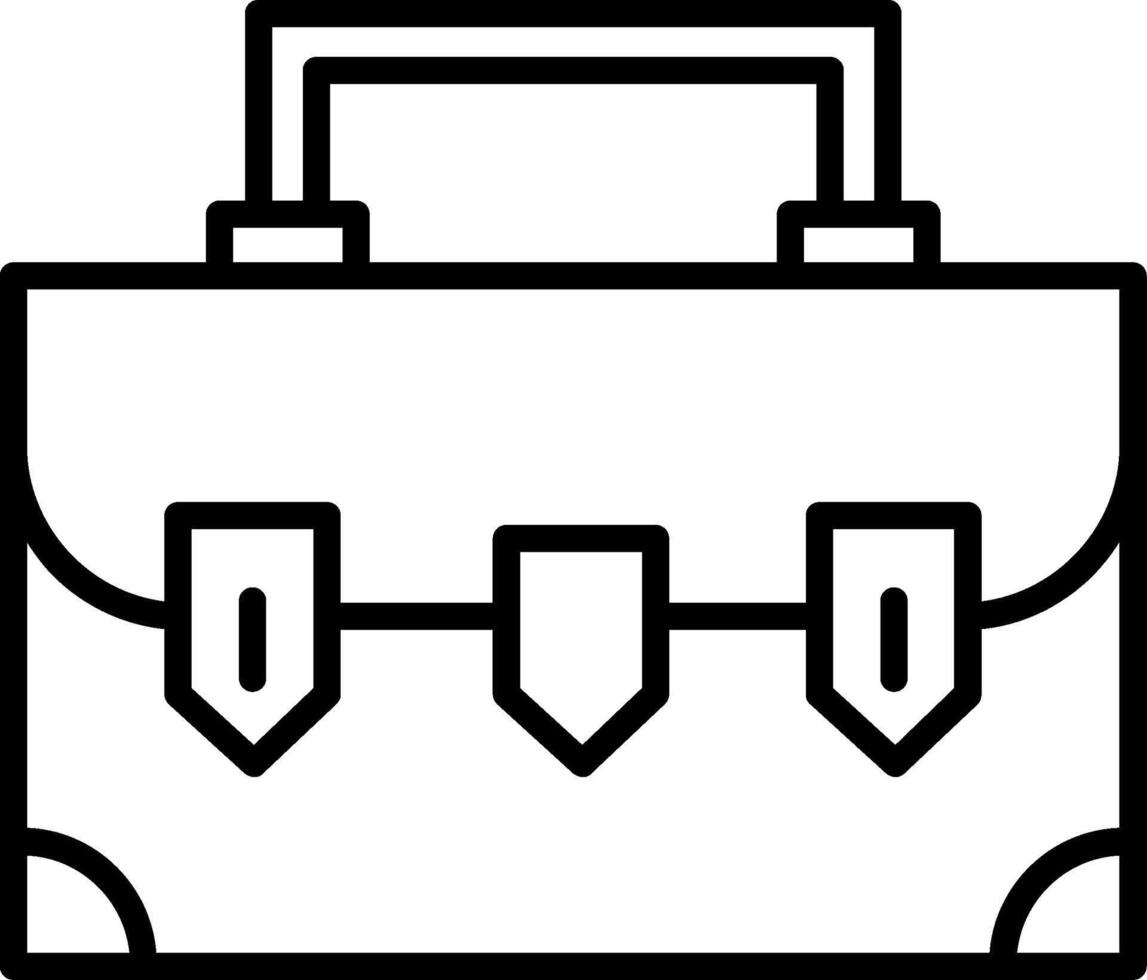 Suitcase Line Icon vector