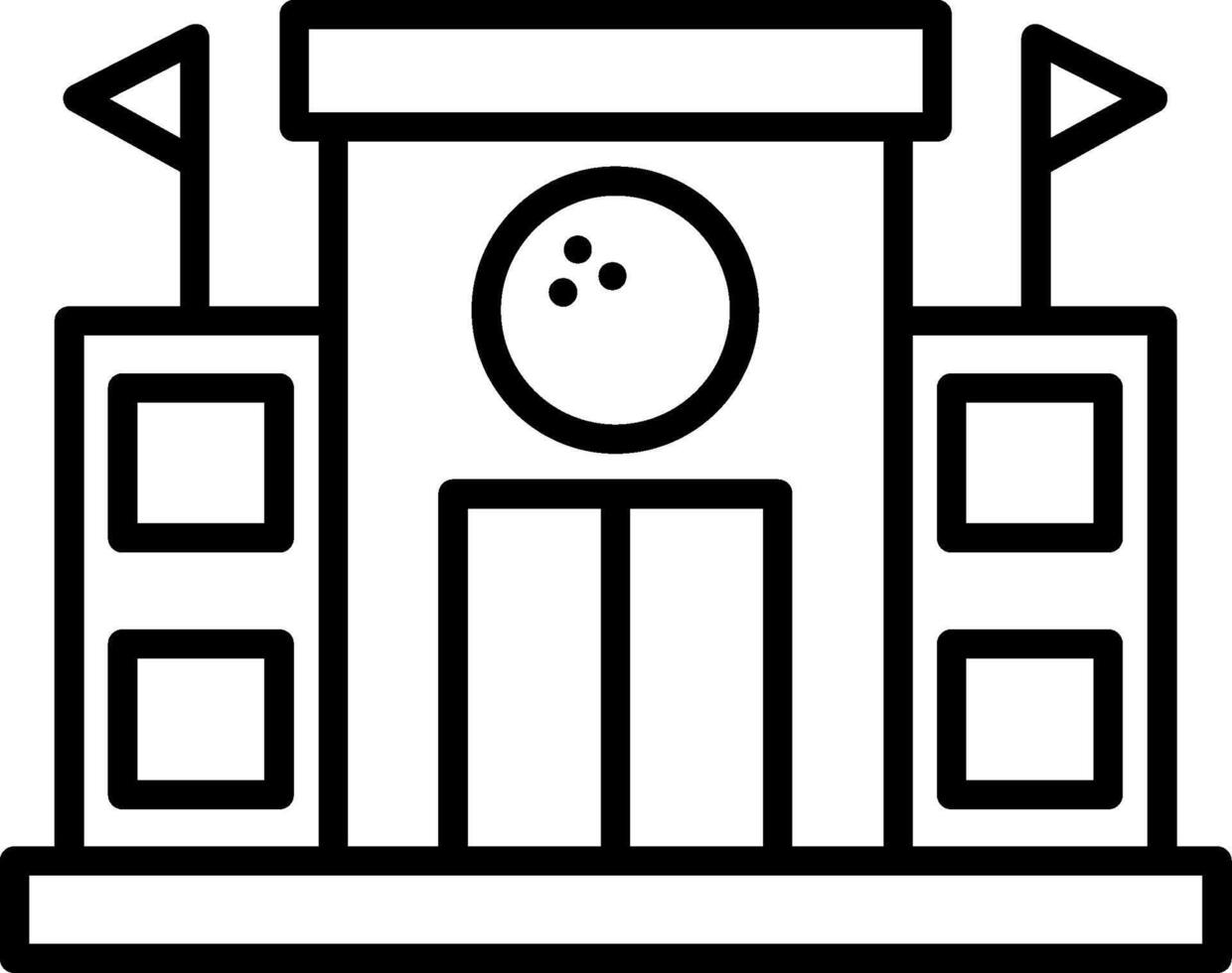 Golf Club Line Icon vector