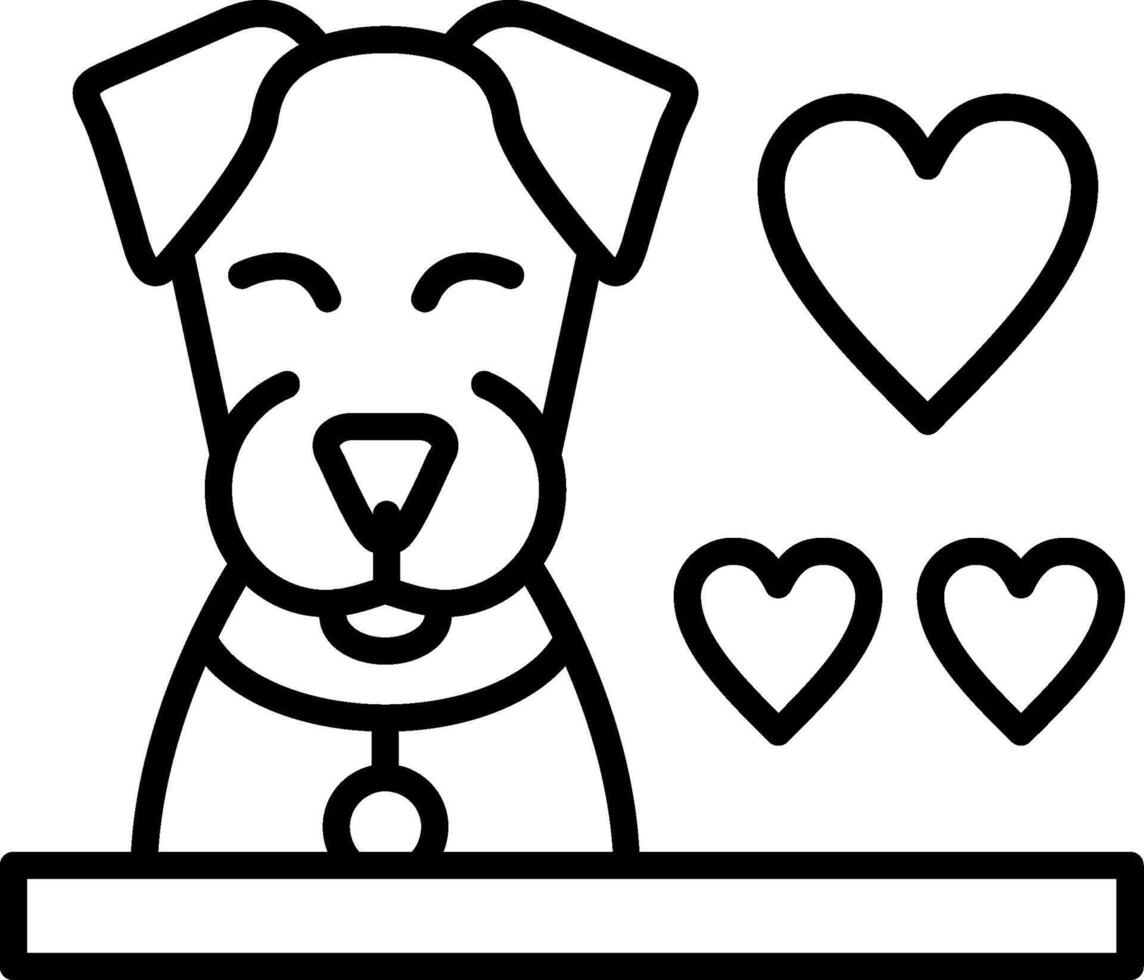 Happy Line Icon vector