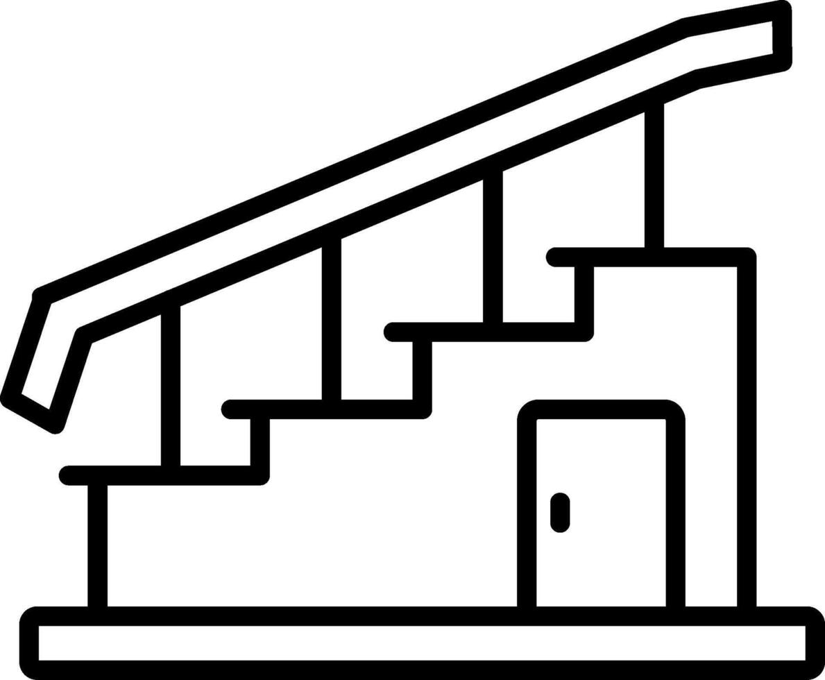 Stair Line Icon vector