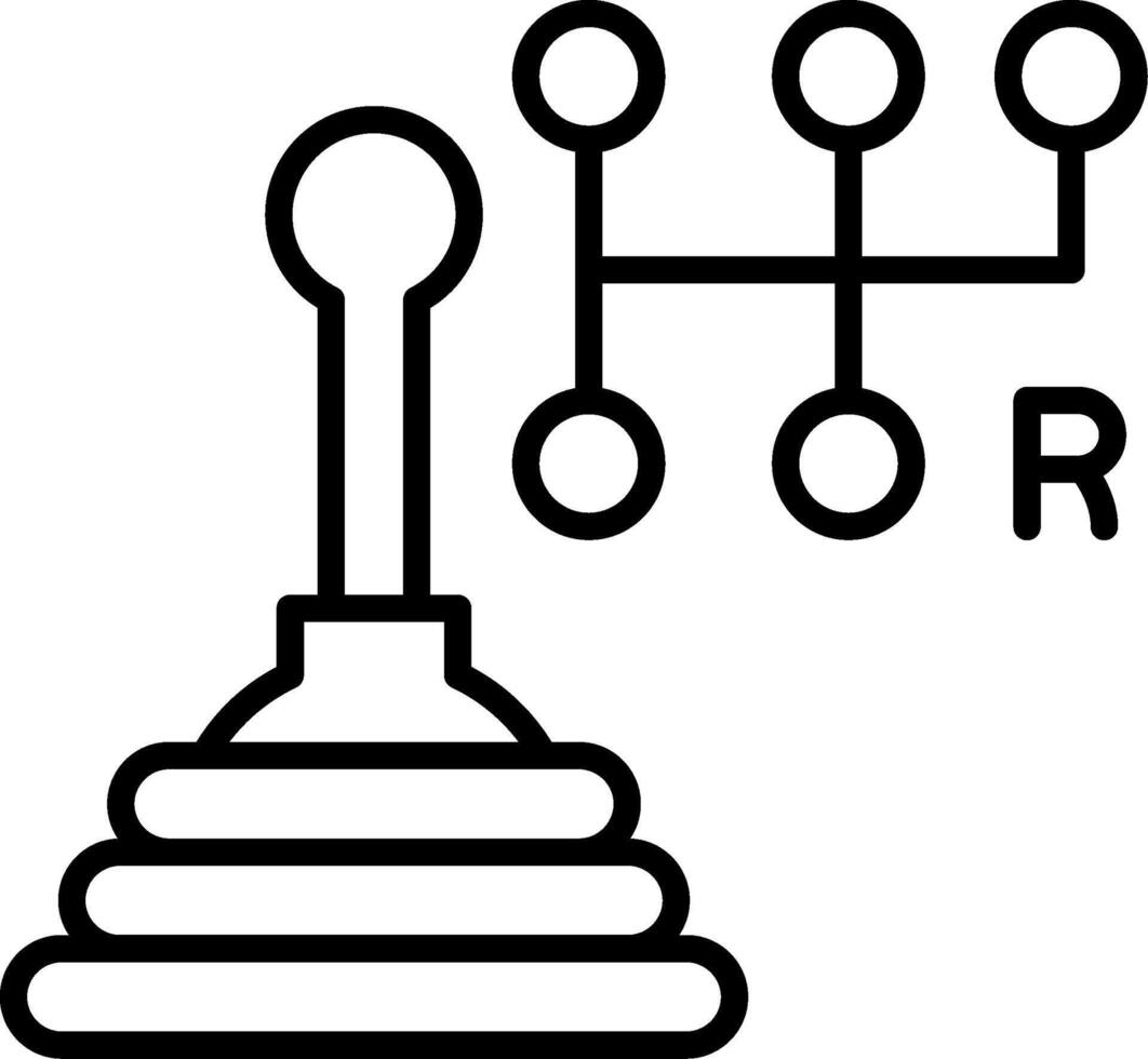 Gear Box Line Icon vector