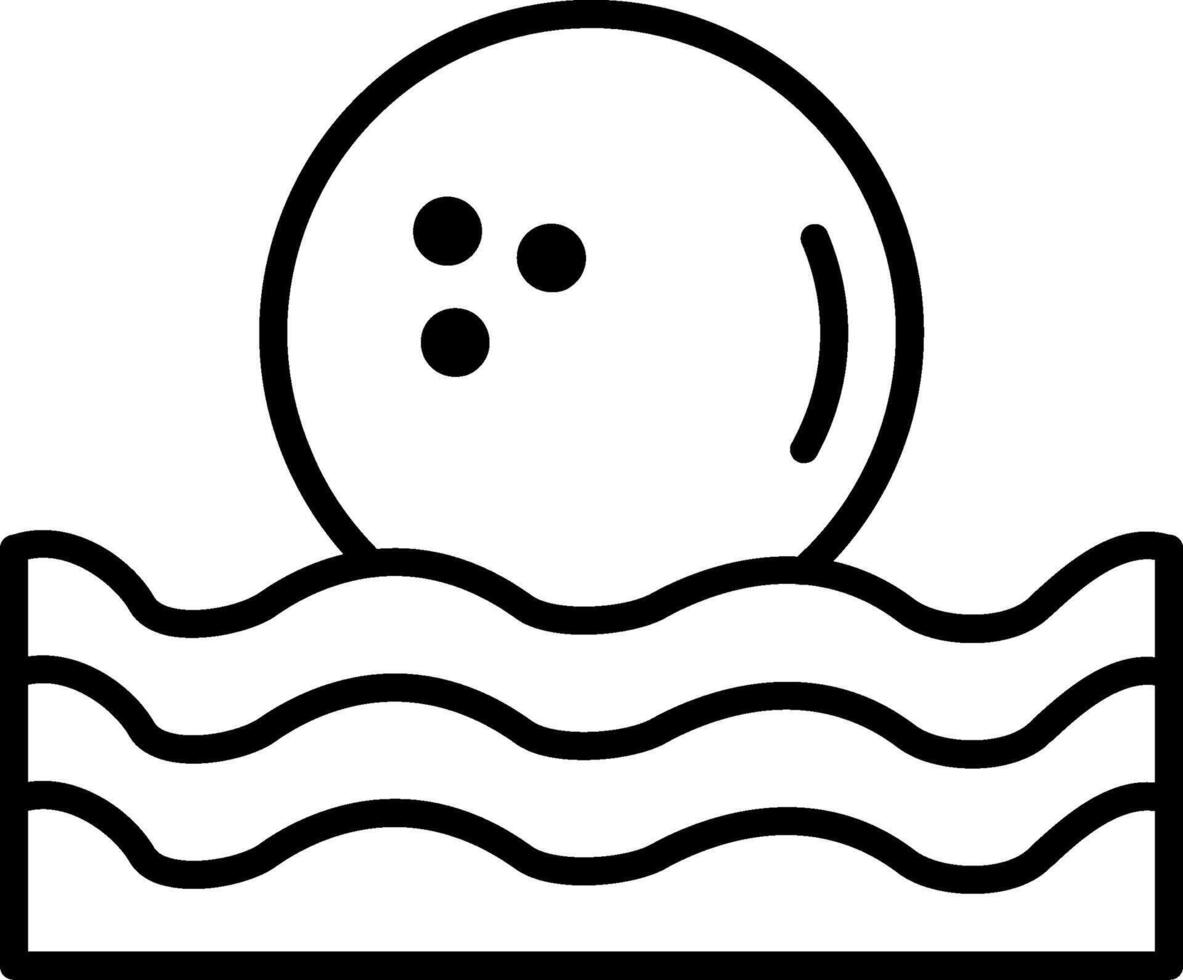 Water Line Icon vector