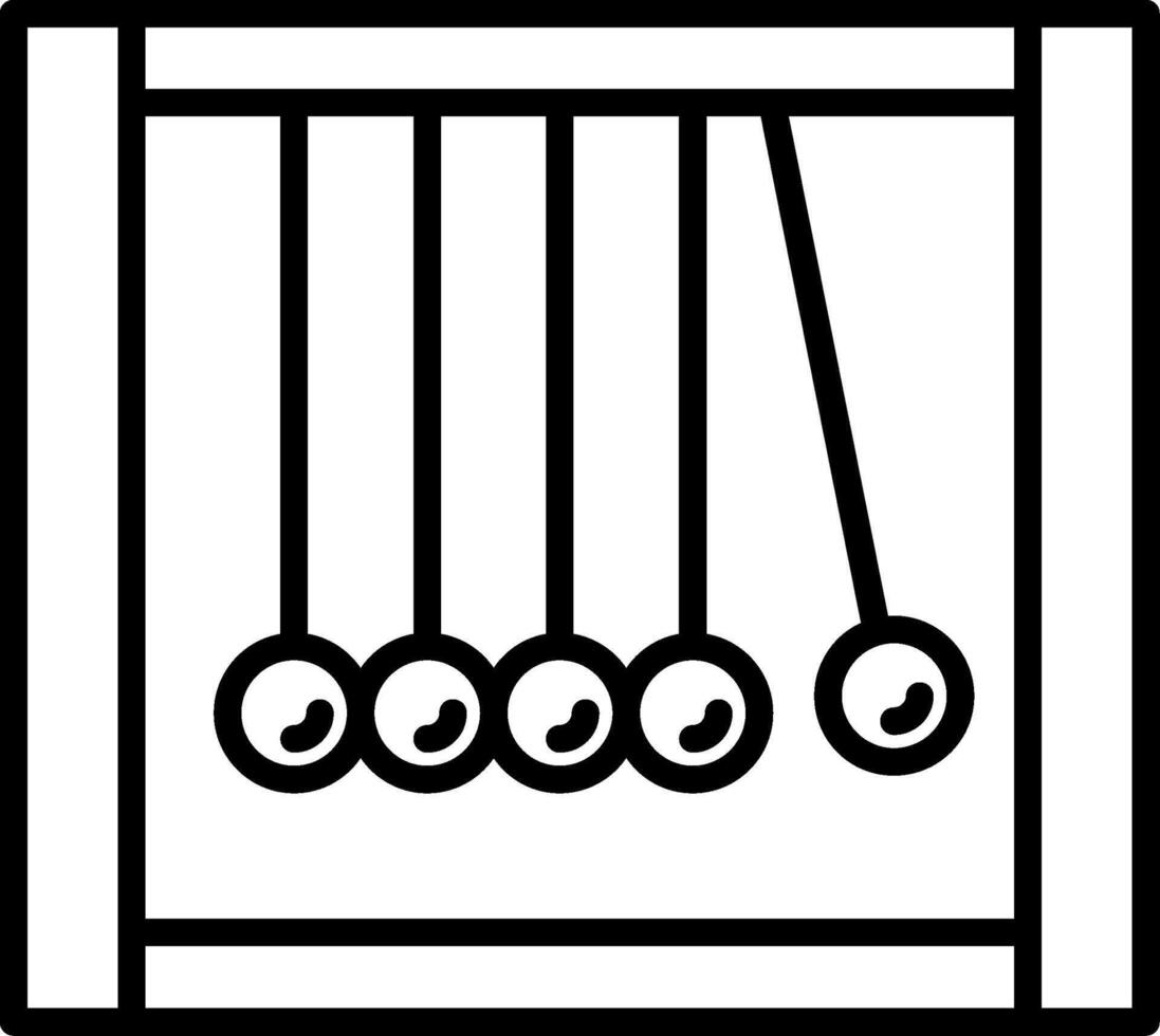 Pendulum Line Icon vector