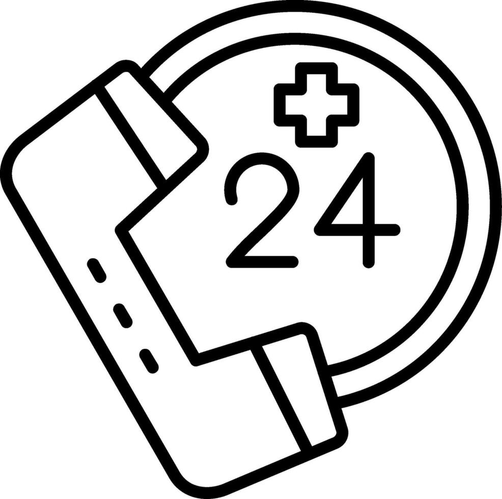 Emergency Call Line Icon vector