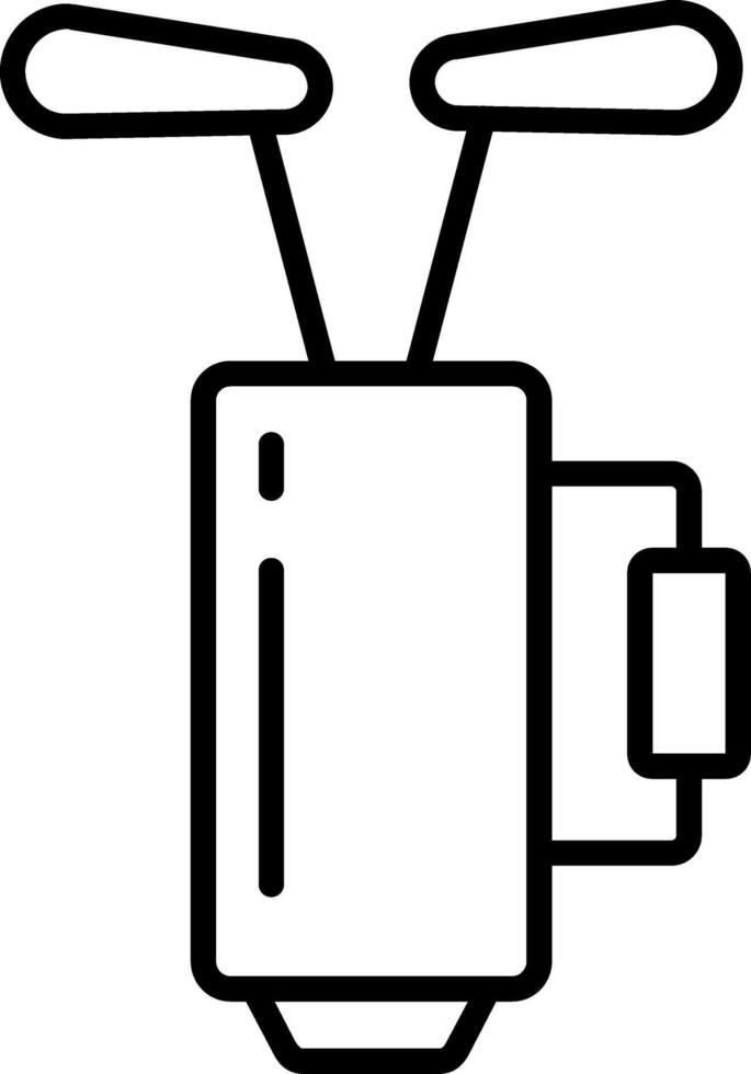 Golf Bag Line Icon vector