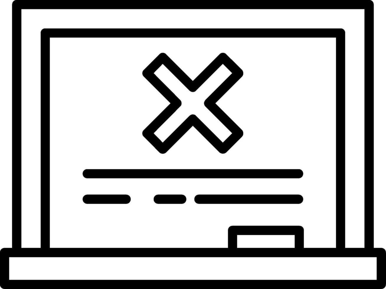 Multiplication Line Icon vector