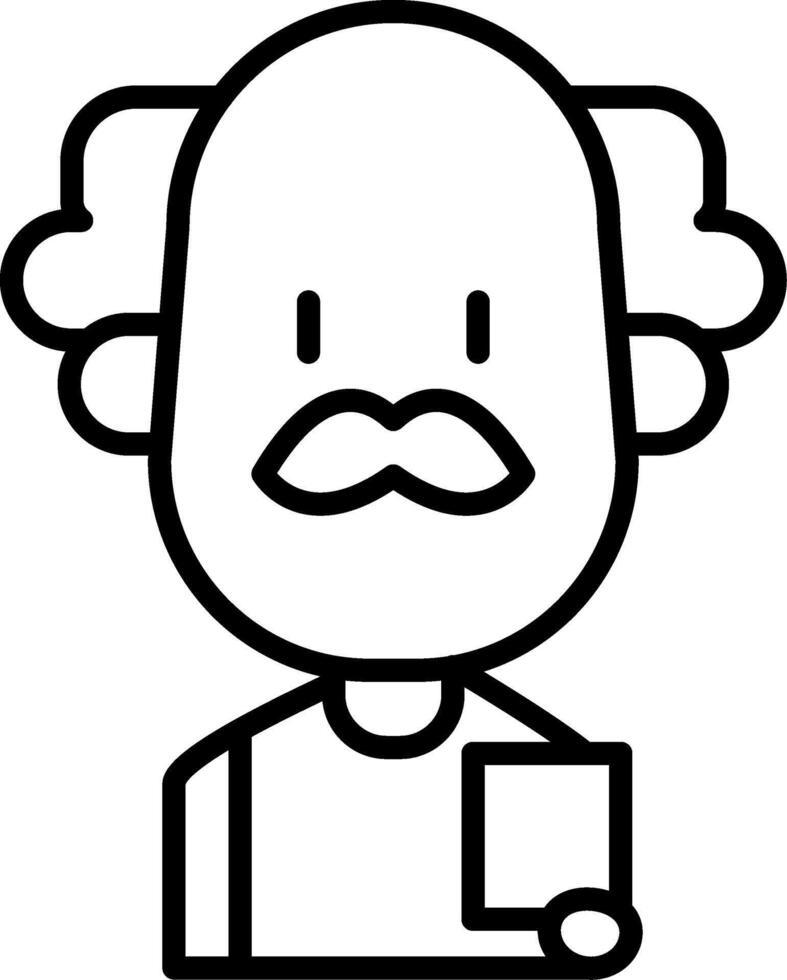 Driving Instructor Line Icon vector