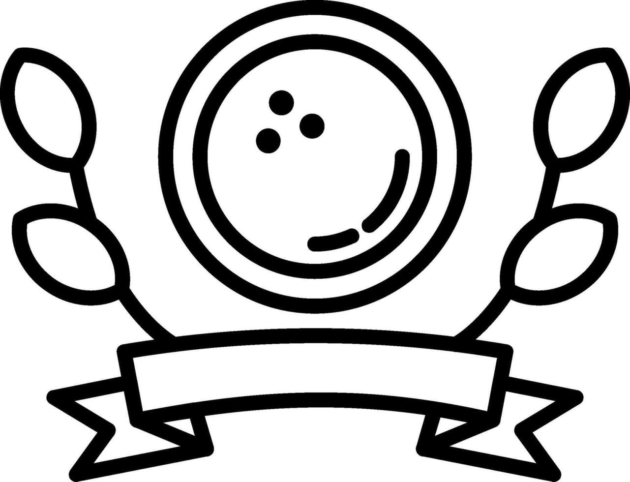 Badge Line Icon vector