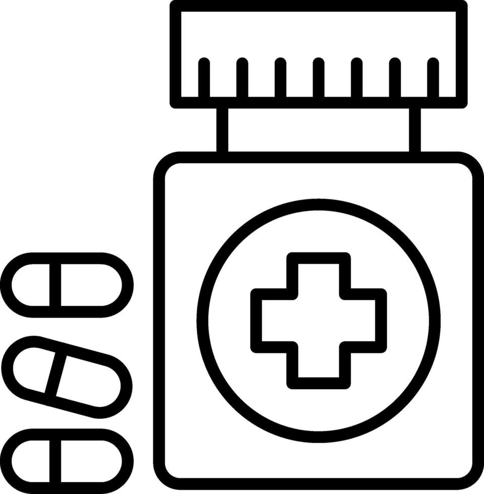 Medicine Line Icon vector