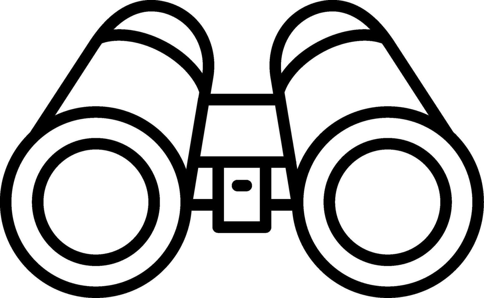 Binoculars Line Icon vector